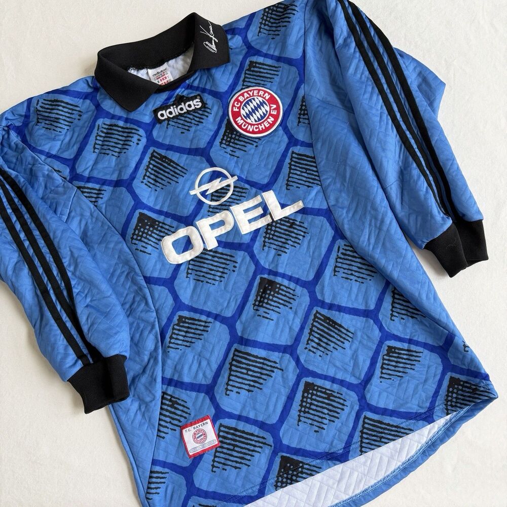 Bayern Munich 1996 1997 1997 Goalkeeper Shirt Vintage Authentic sz SMALL